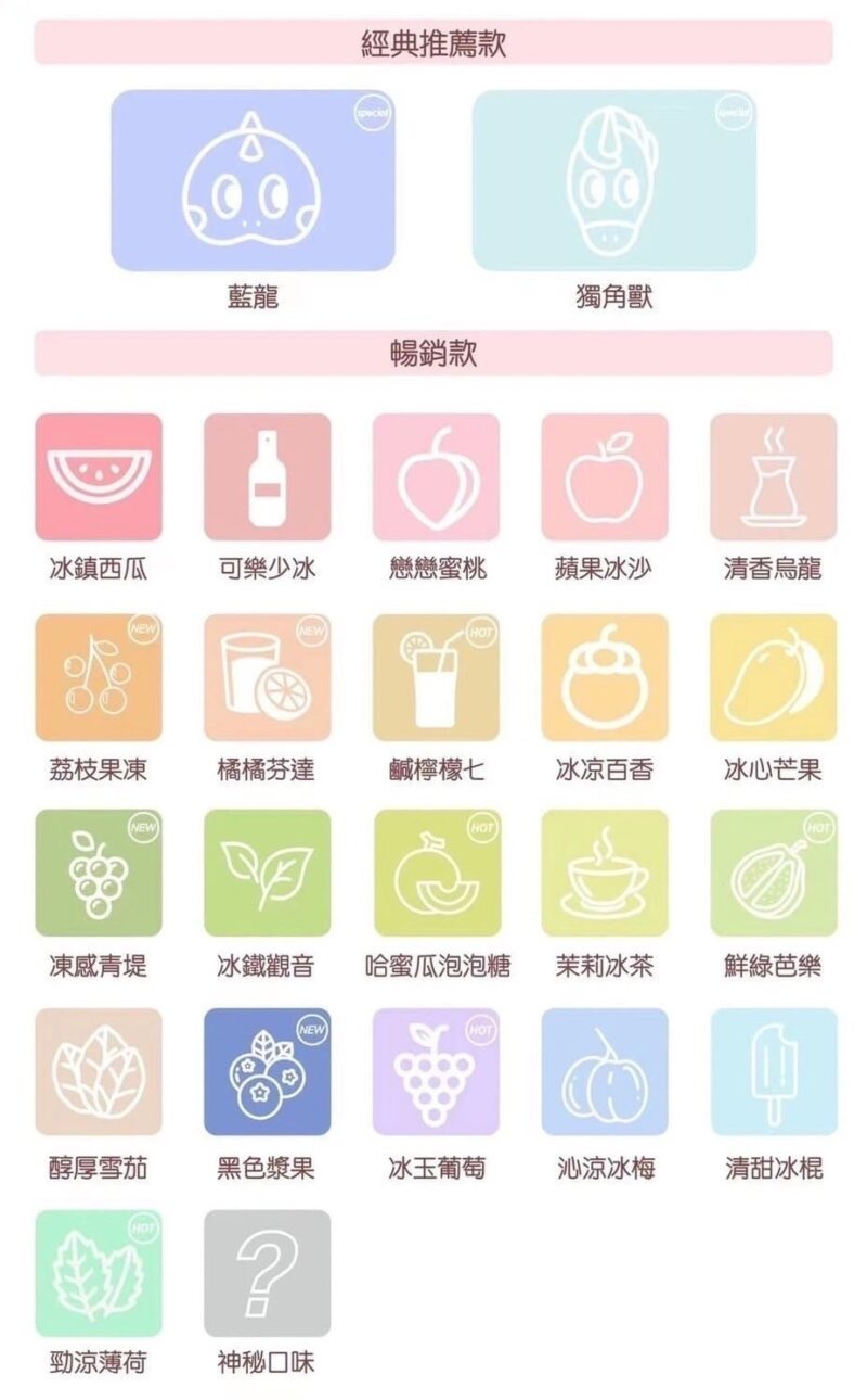 【RELX一代煙彈】CLOUDY煙彈 雲朵 cloudy 多口味煙彈選擇 單顆裝 正品 CLOUDY 單顆煙彈